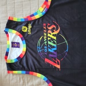 Lakers tank jersey.